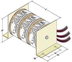 Three-phase toroidal transformer