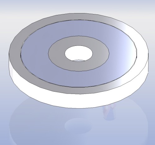 Pot core made of ferrite with one high frequency litz wire winding