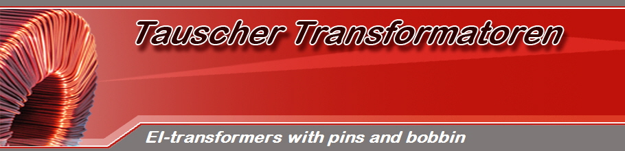 EI-transformers with pins and bobbin