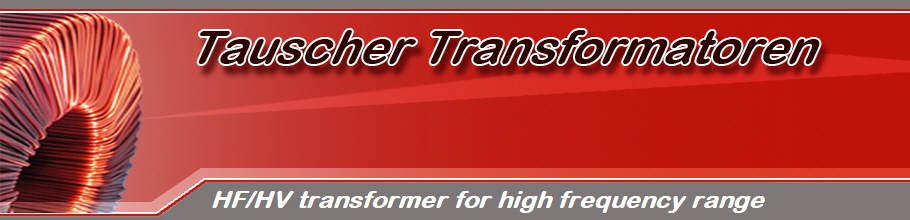 HF/HV transformer for high frequency range