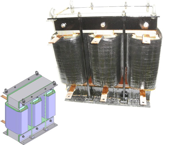 Three-phase motorfilter