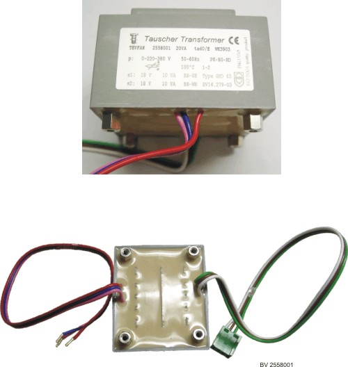 EI transformers with customer specified cable termination