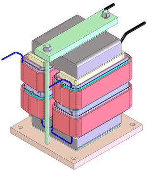 Middle frequency transformer