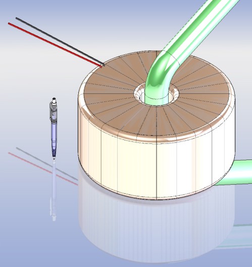 Toroidal high current transformer