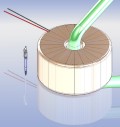 Toroidal high current transformer