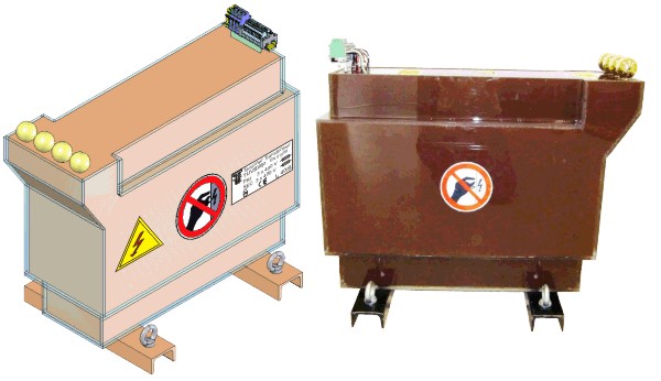 High potential - high voltage transformer