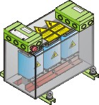 High potential isolating transformer