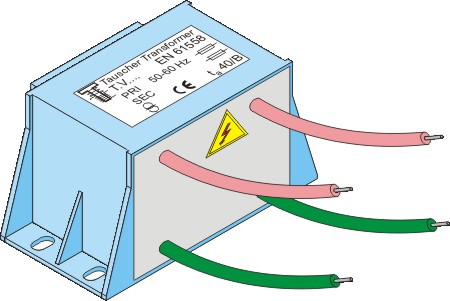 High potential isolating transformer