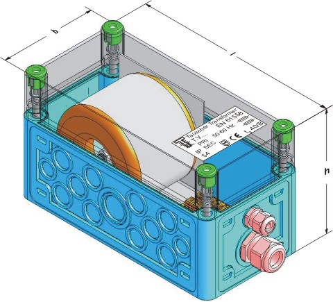 Hydrophobic toroidal transformer