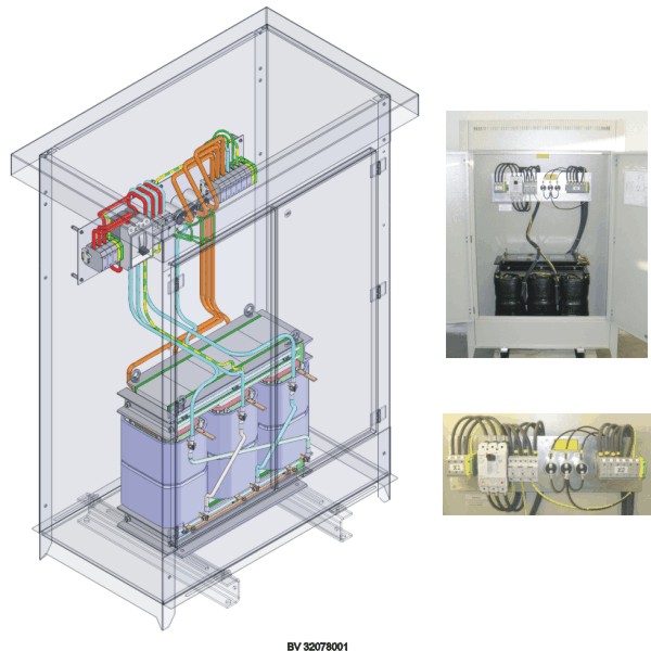 Three-phase isolating transformer 120 kVA