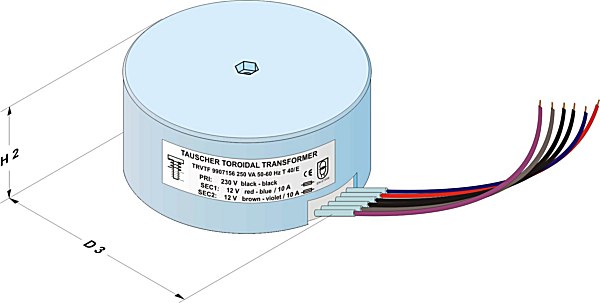 Potted toroidal transformers